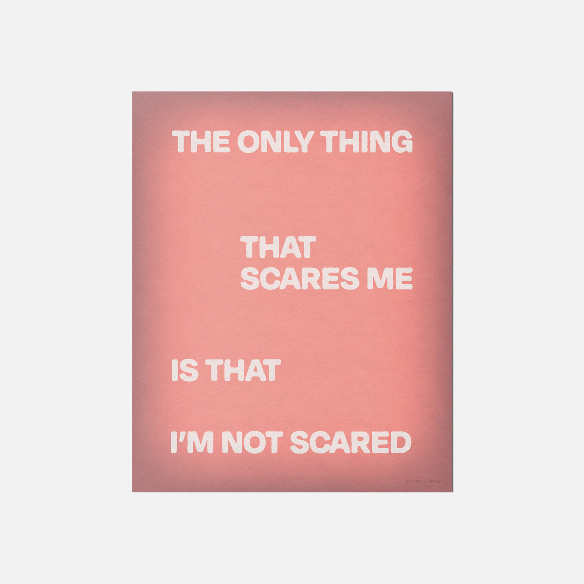 SCARED PRINT