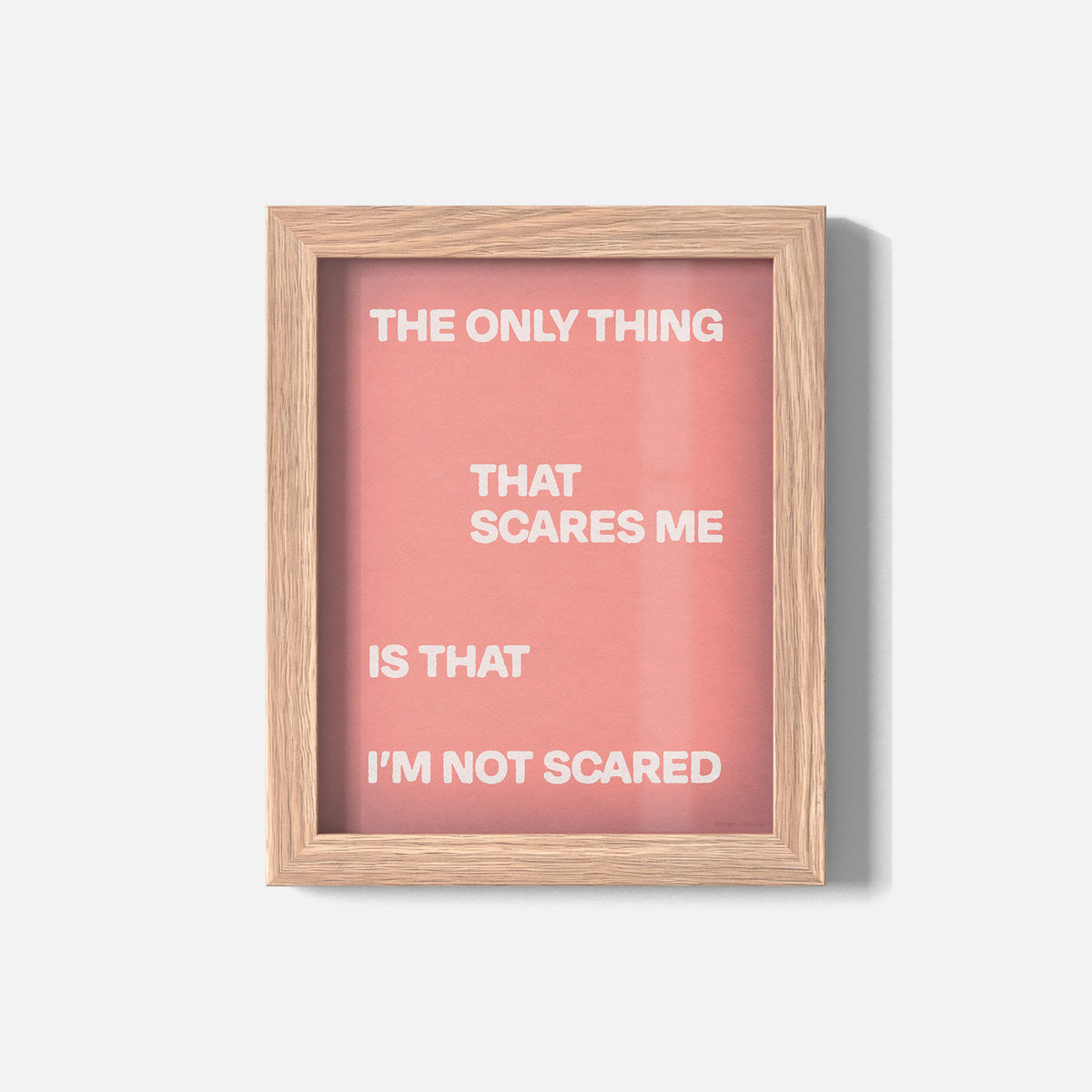 SCARED PRINT