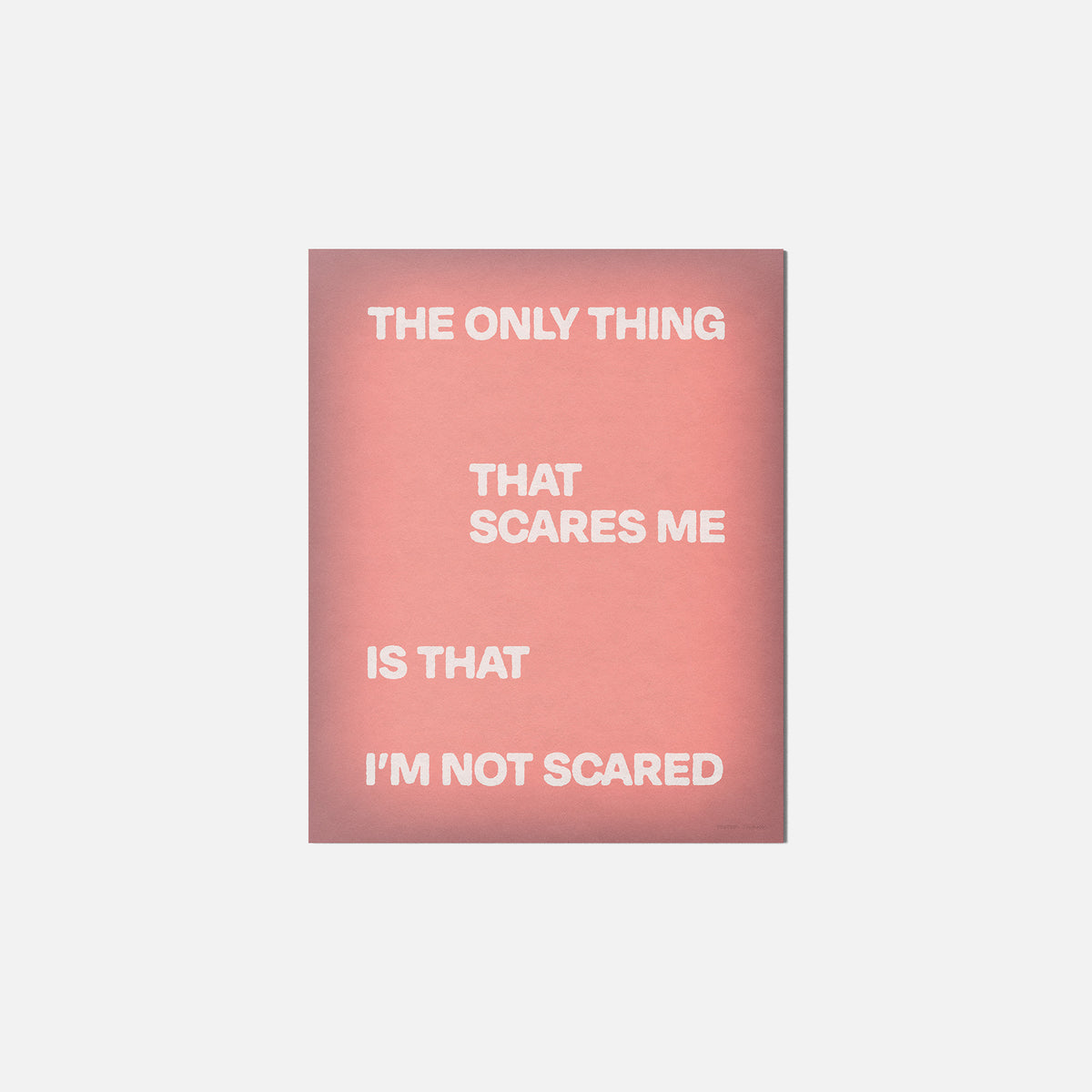 SCARED PRINT