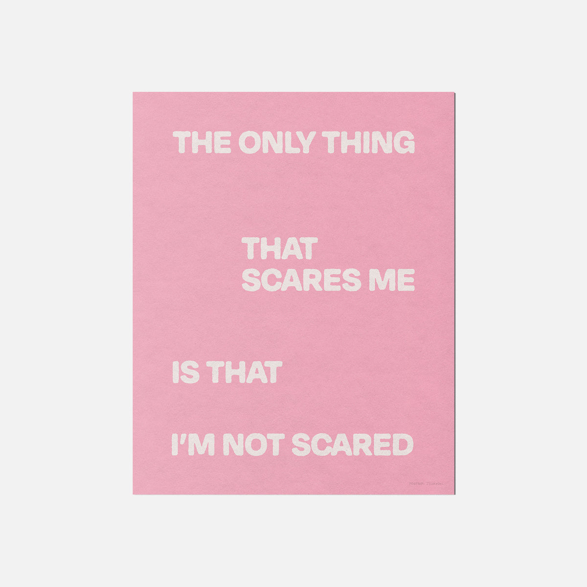SCARED PRINT