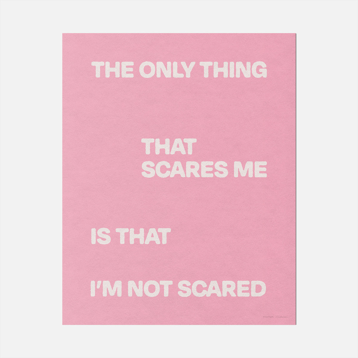 SCARED PRINT