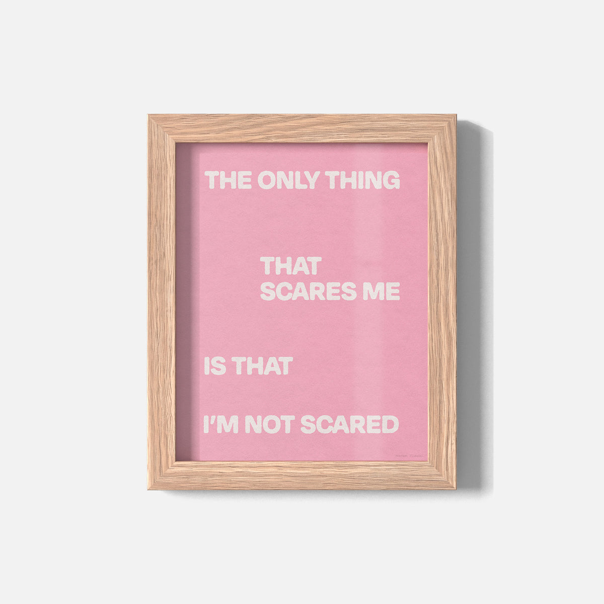 SCARED PRINT