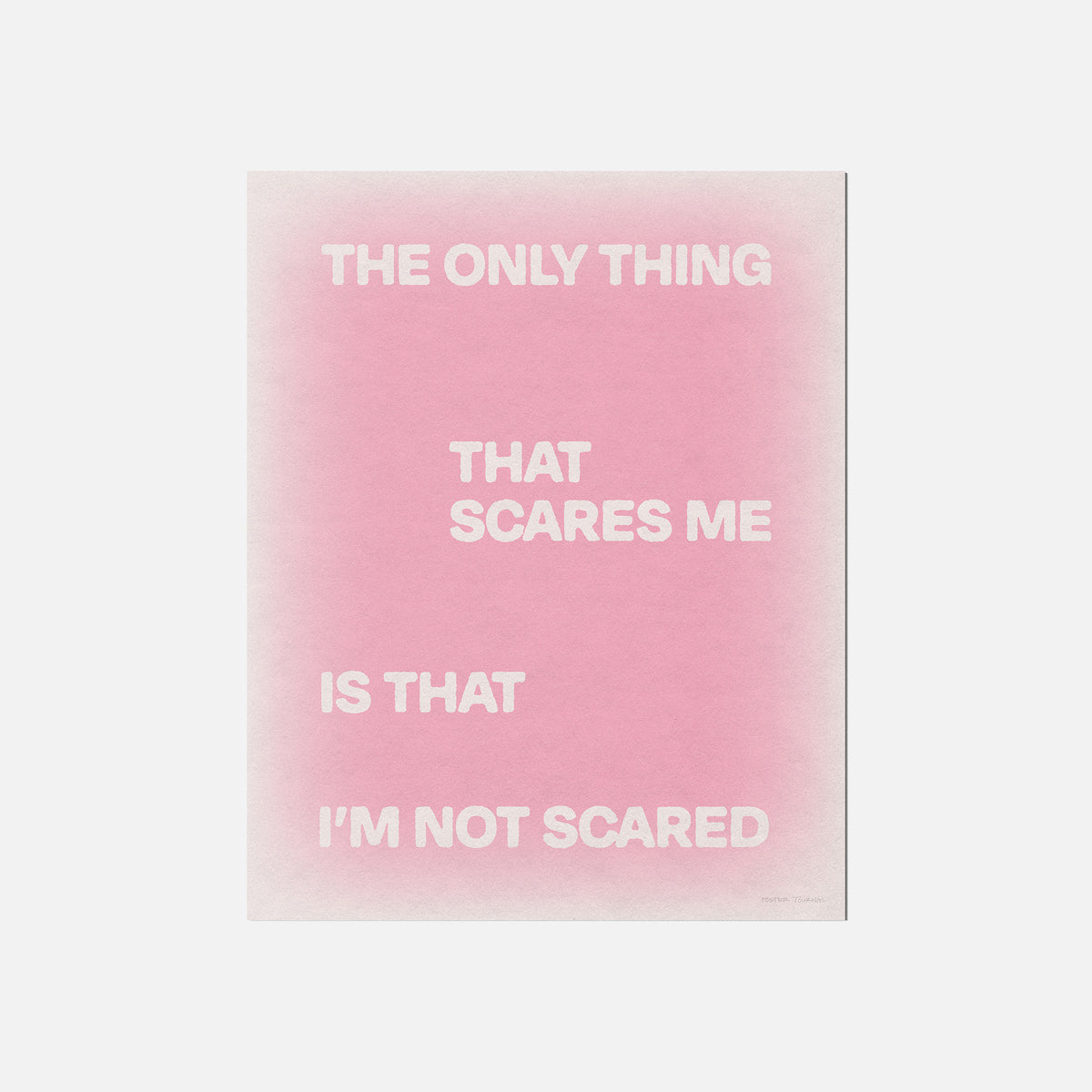 SCARED PRINT