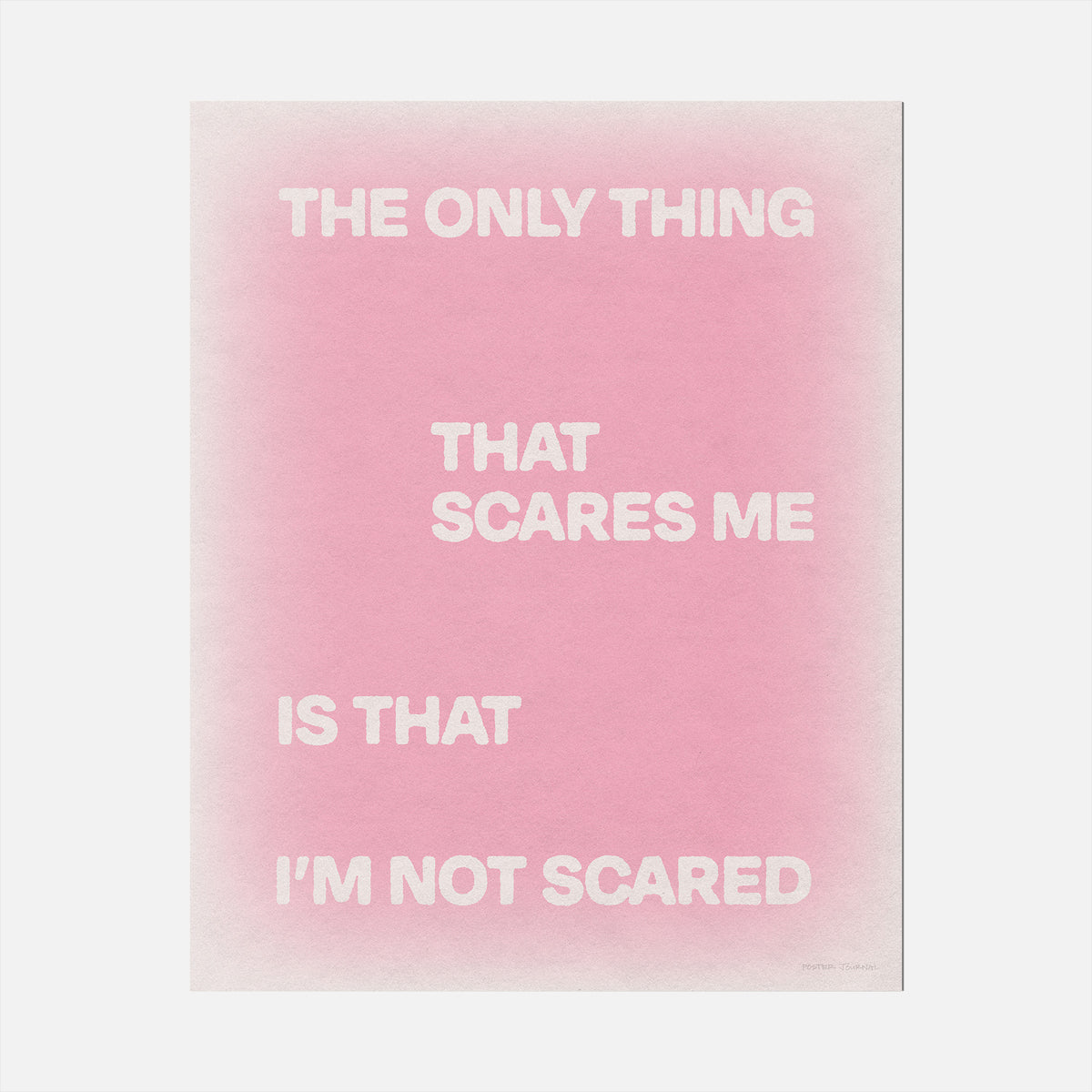 SCARED PRINT