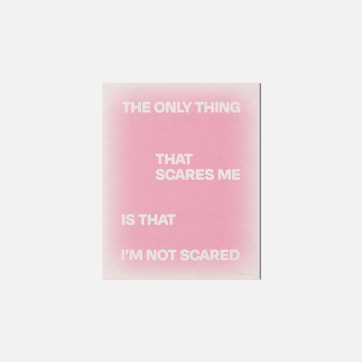 SCARED PRINT