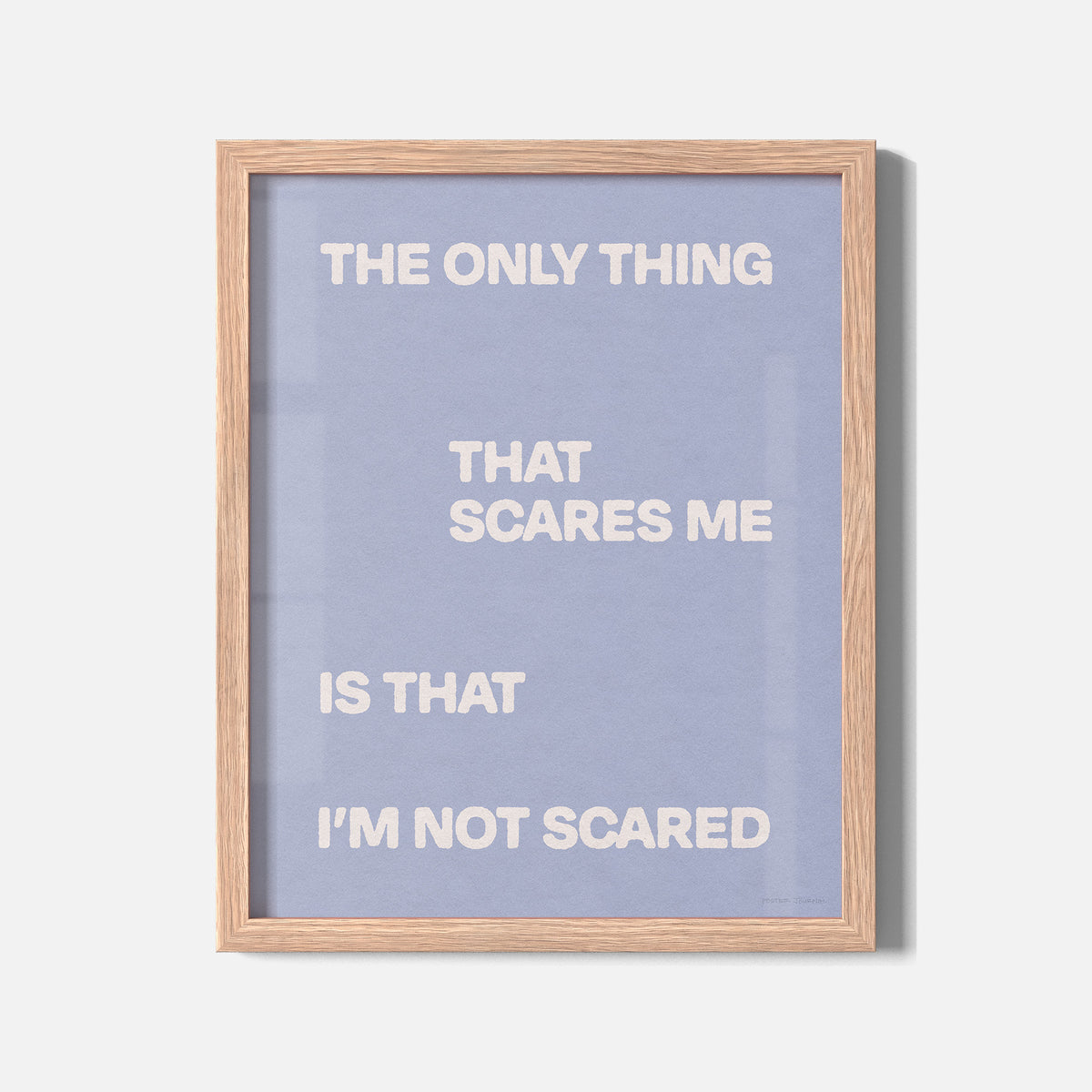SCARED PRINT