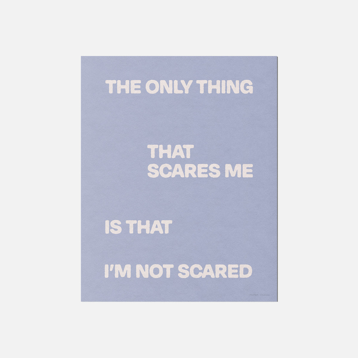 SCARED PRINT