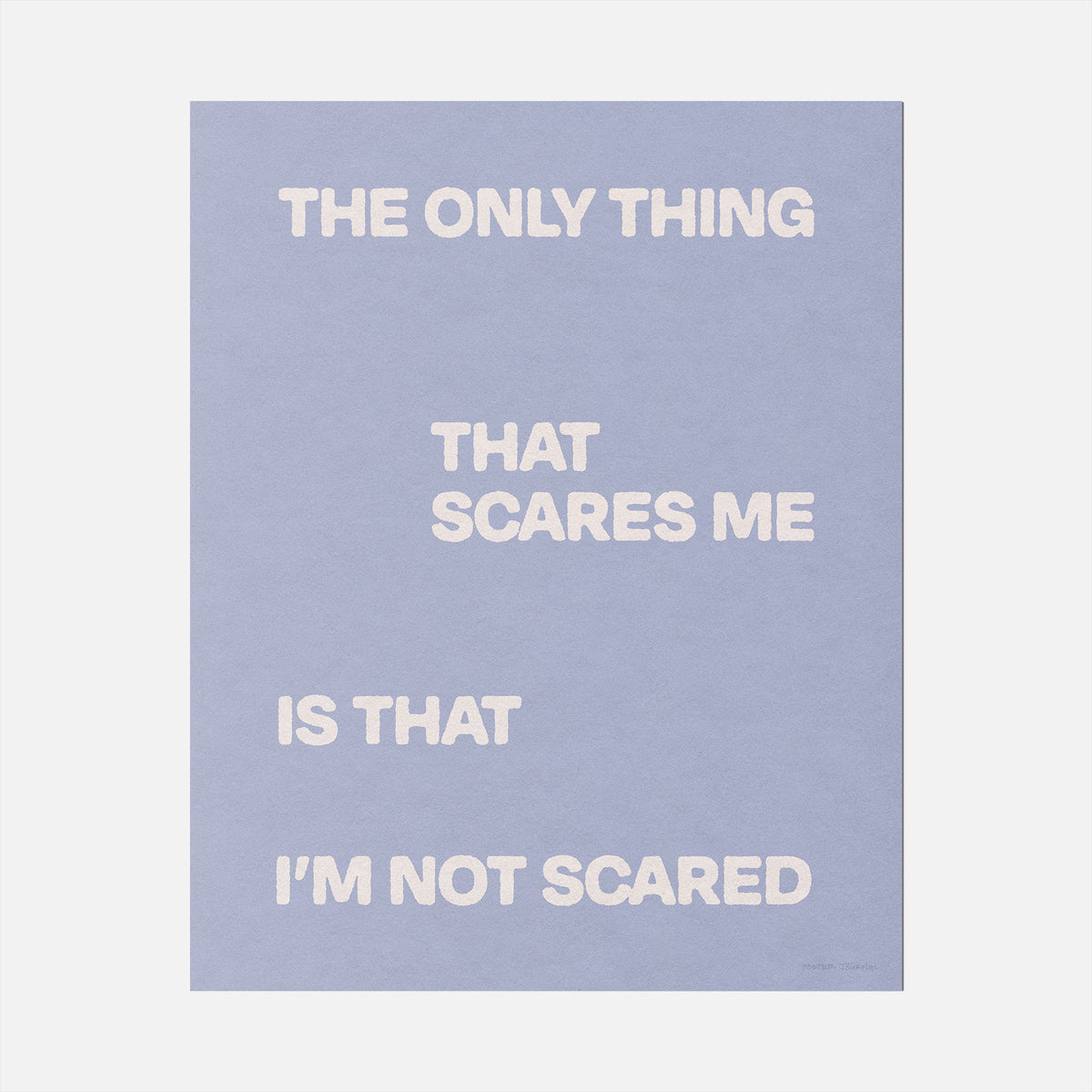 SCARED PRINT