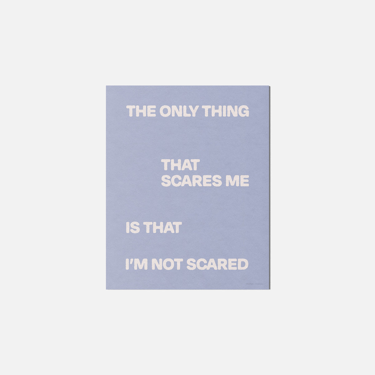 SCARED PRINT