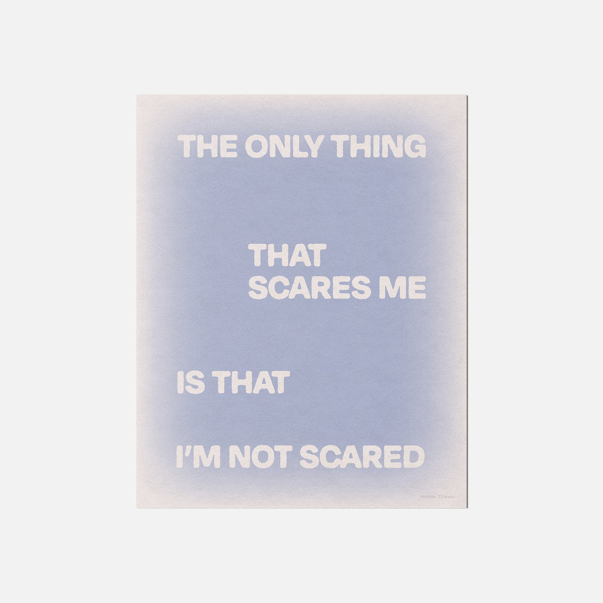 SCARED PRINT