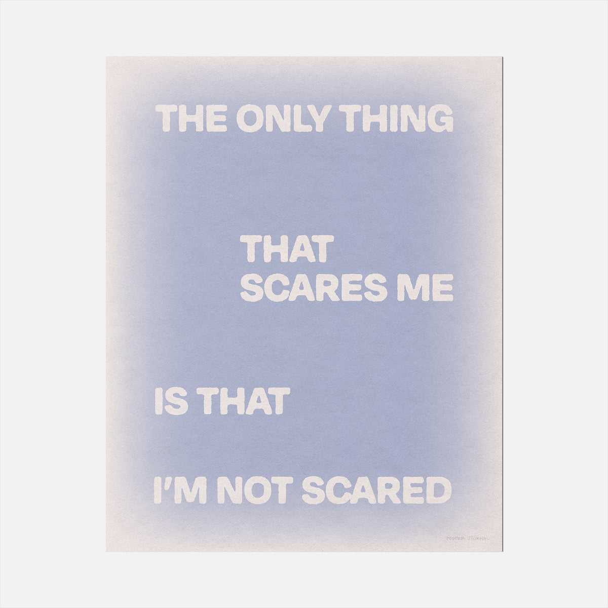 SCARED PRINT