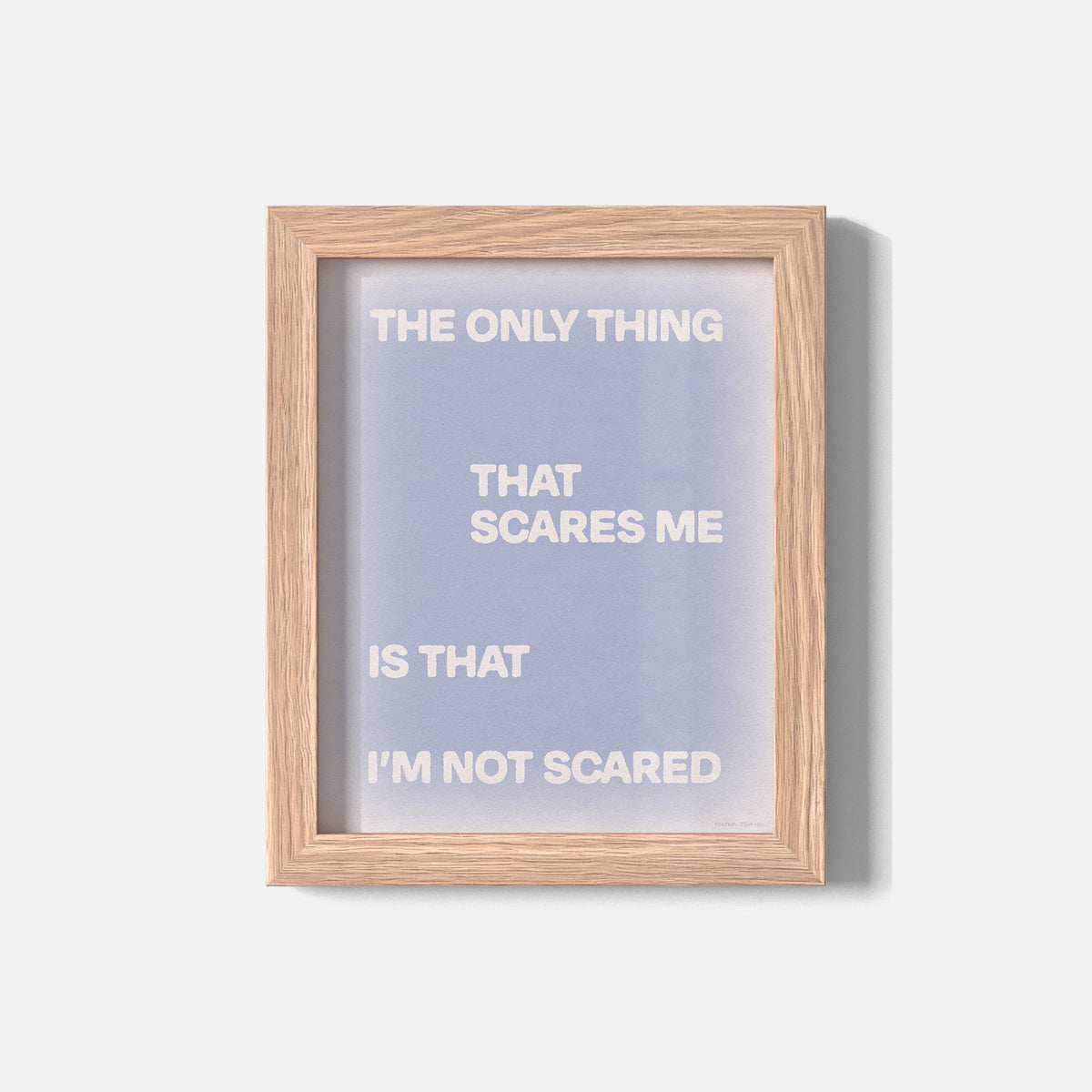 SCARED PRINT