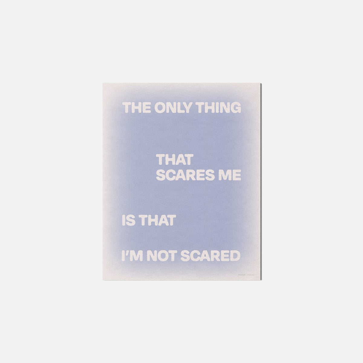 SCARED PRINT