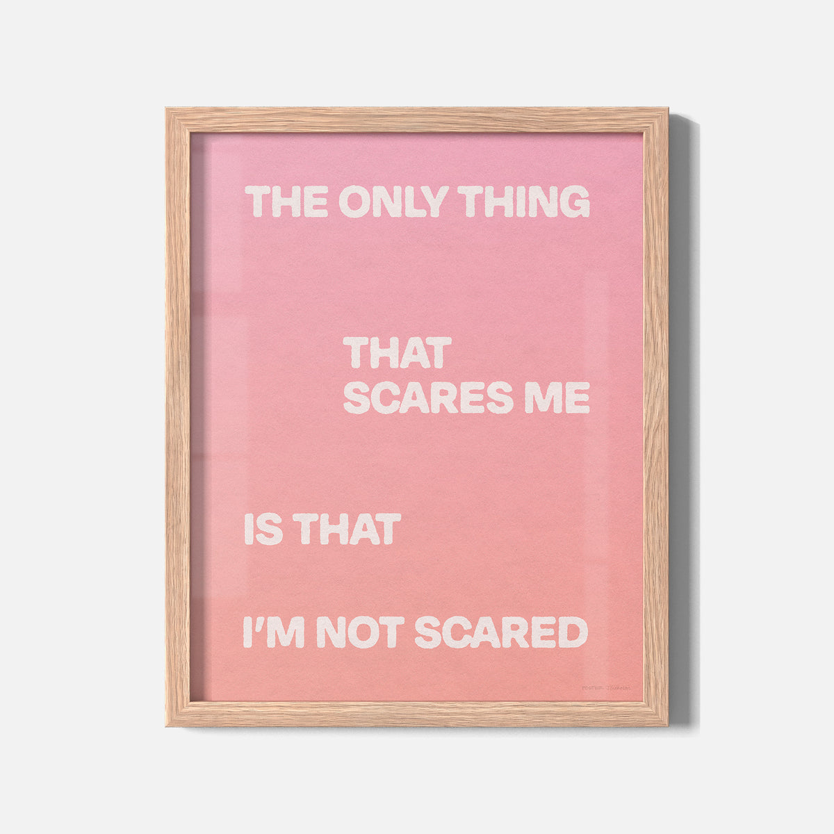 SCARED PRINT