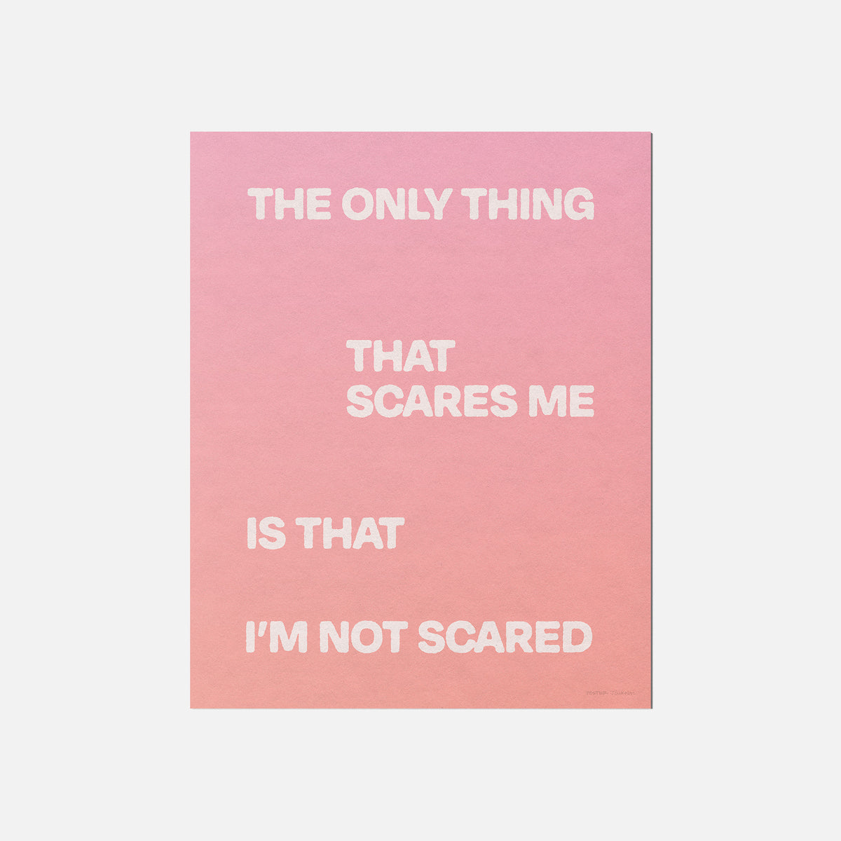 SCARED PRINT