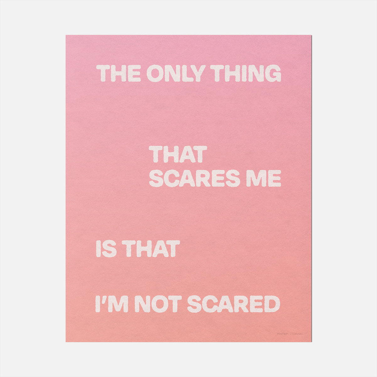 SCARED PRINT
