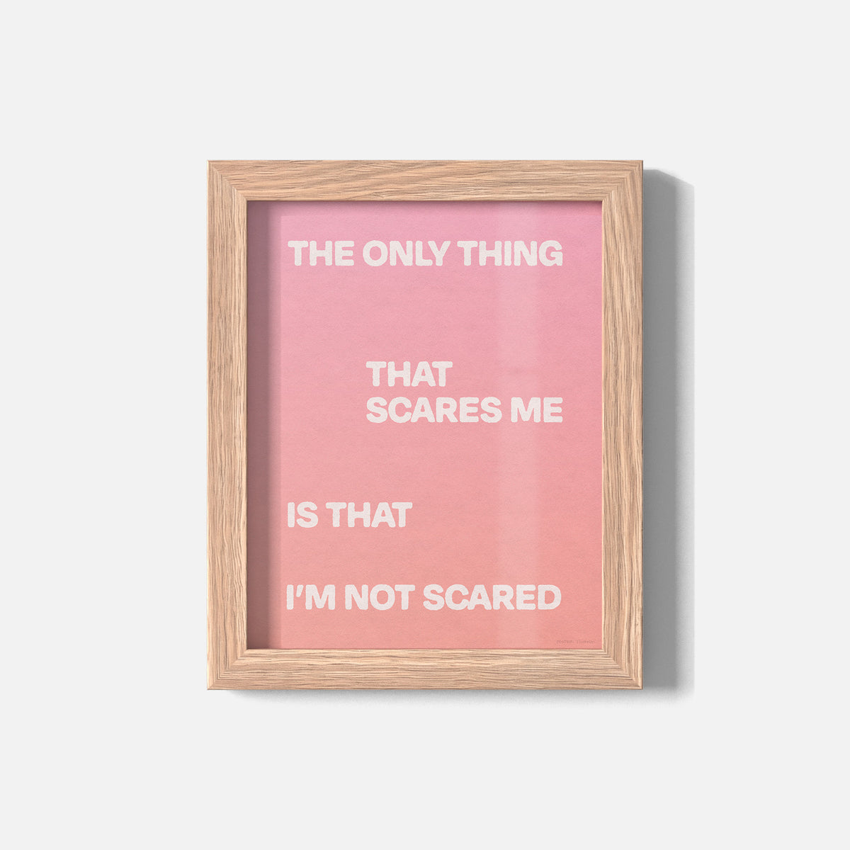 SCARED PRINT