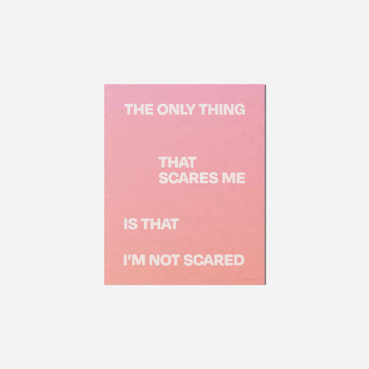 SCARED PRINT