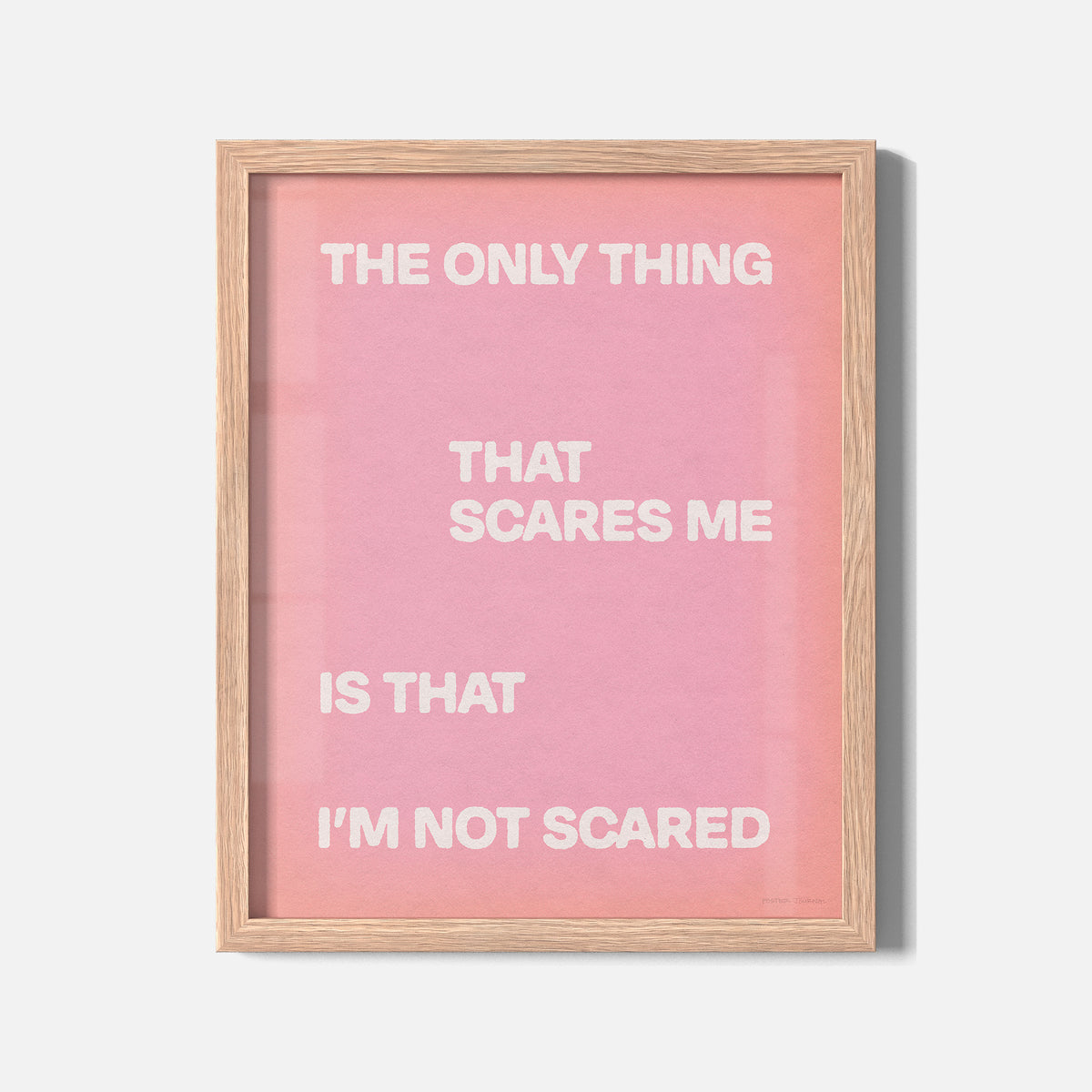 SCARED PRINT