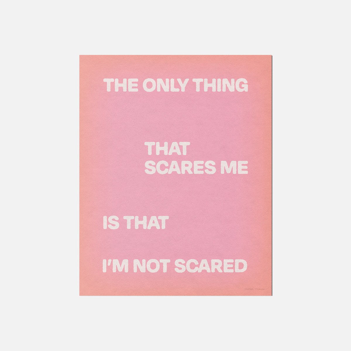 SCARED PRINT