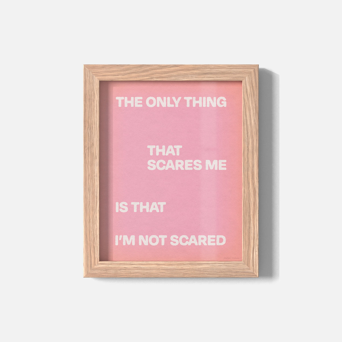 SCARED PRINT