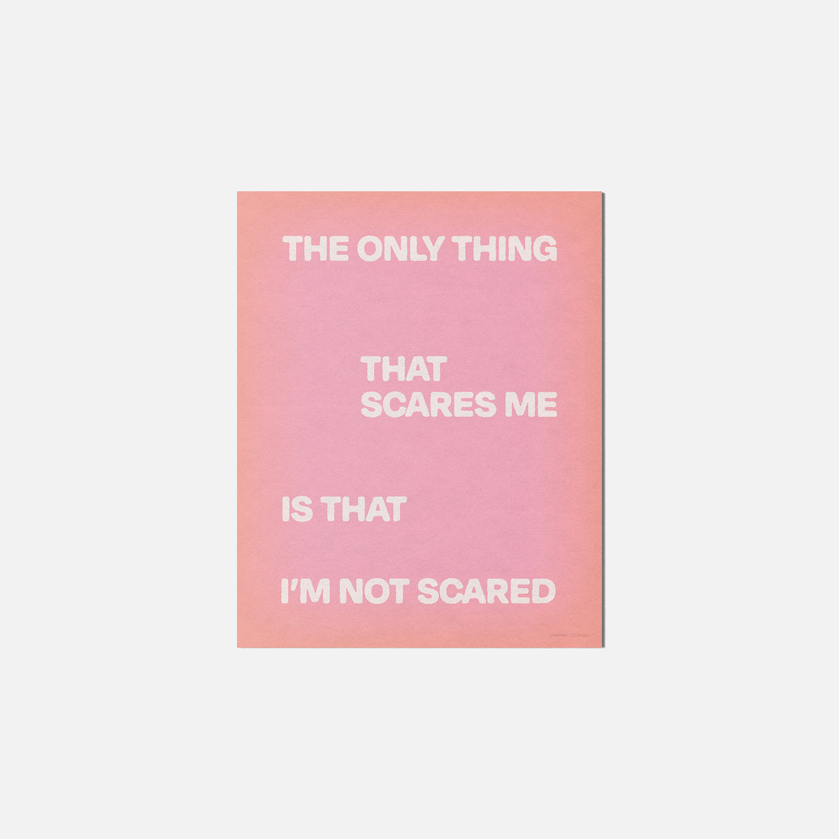 SCARED PRINT