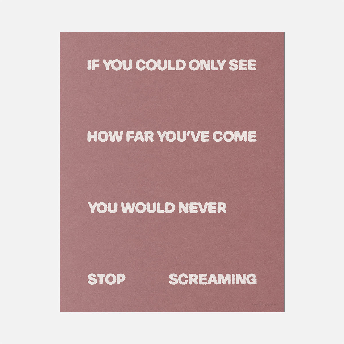 SCREAMING PRINT