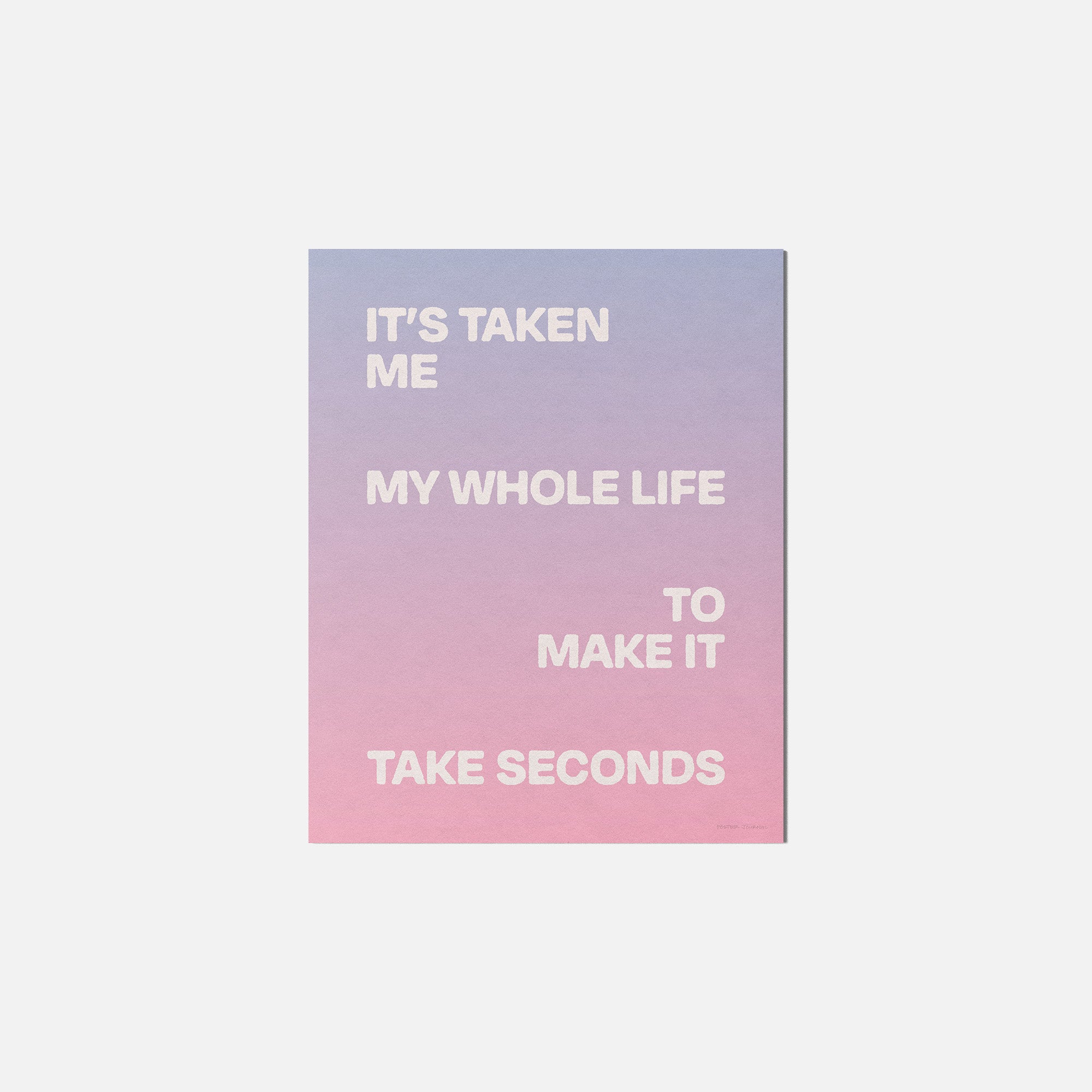 SECONDS PRINT