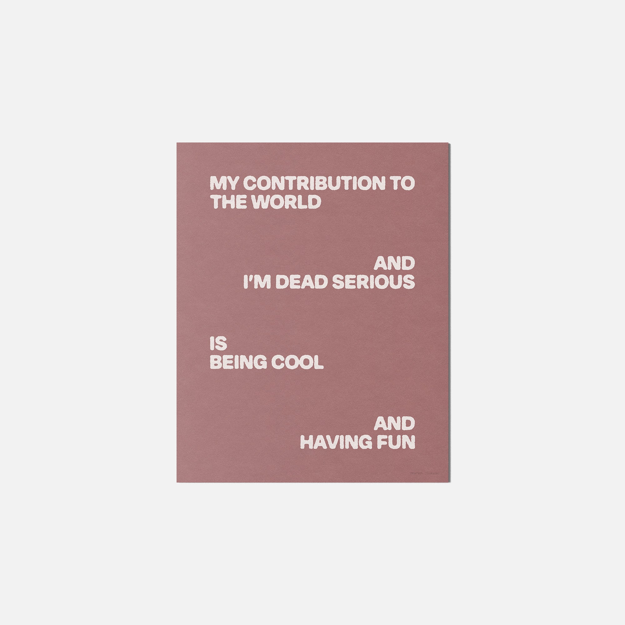 SERIOUS PRINT