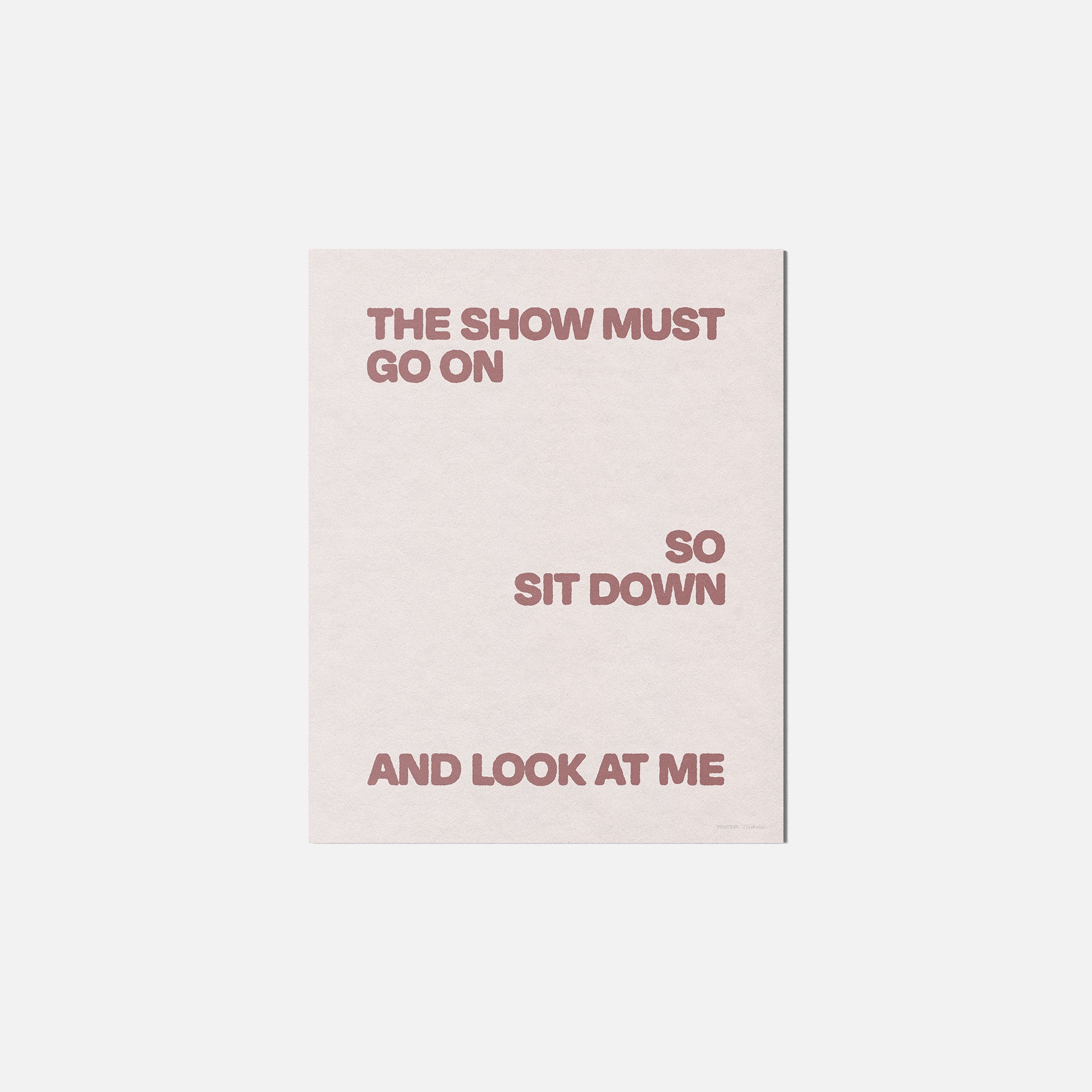 SHOW PRINT