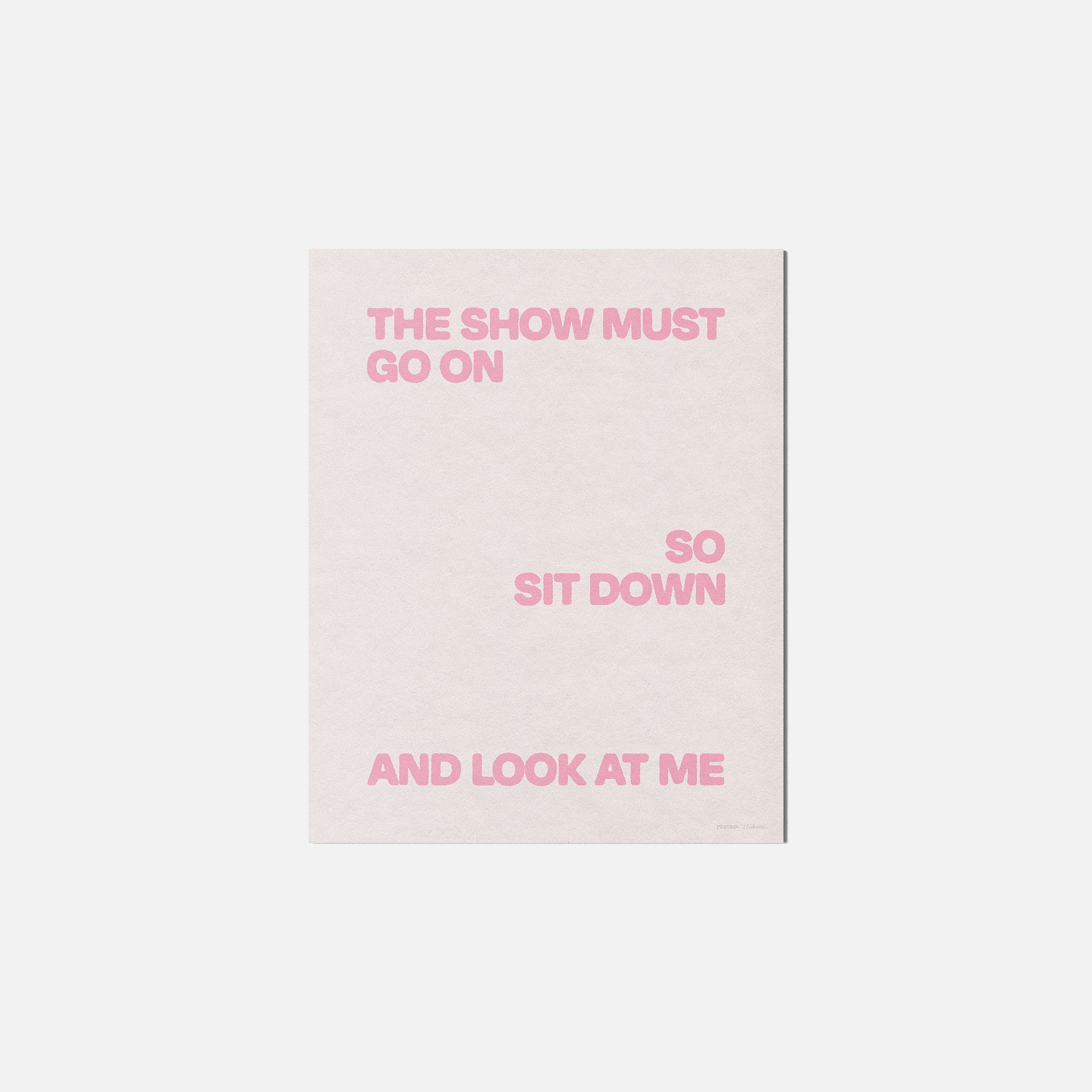 SHOW PRINT