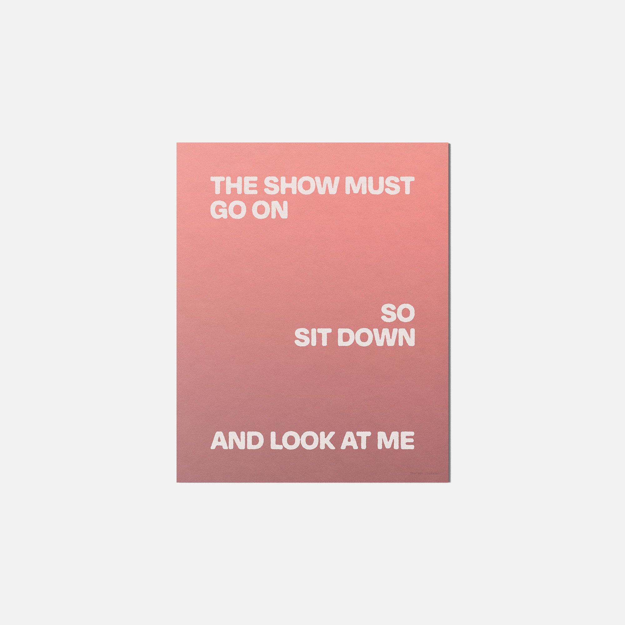SHOW PRINT