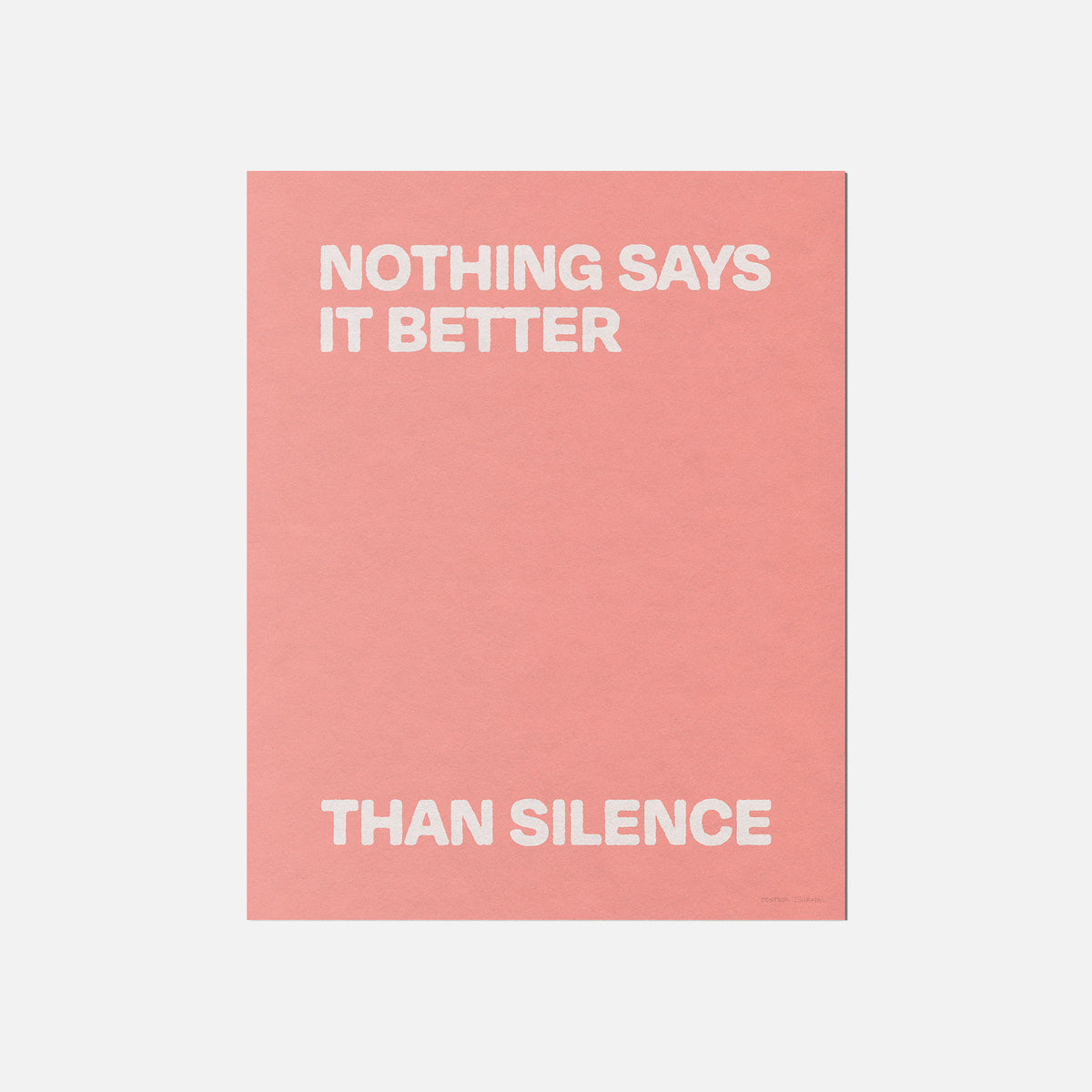 SILENCE PRINT