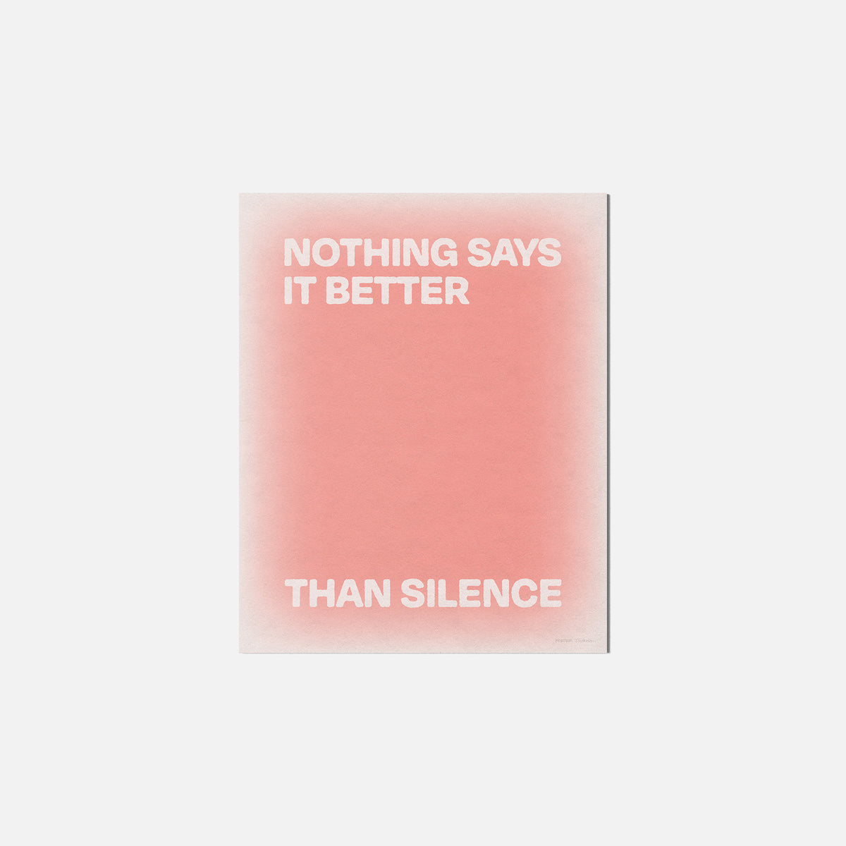 SILENCE PRINT