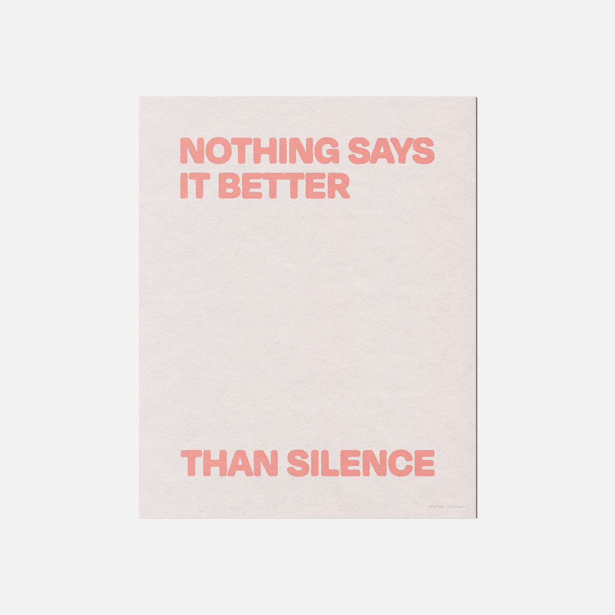 SILENCE PRINT