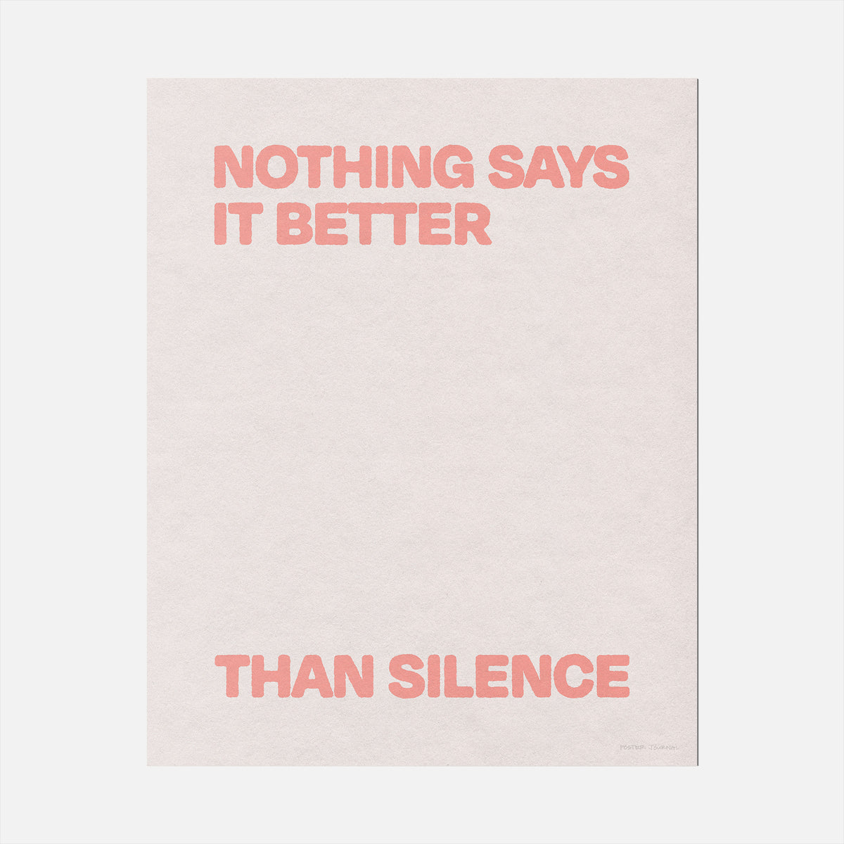 SILENCE PRINT