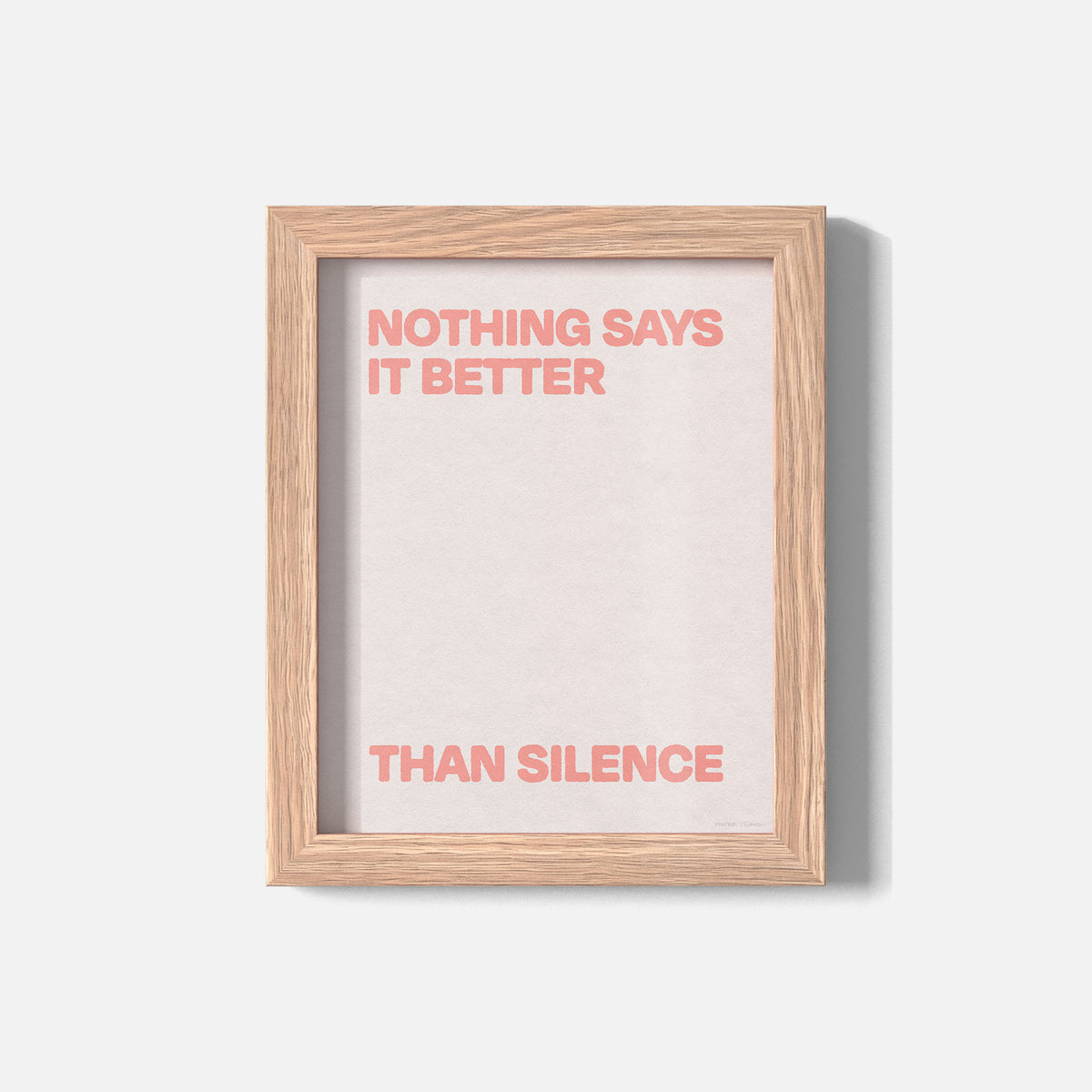 SILENCE PRINT