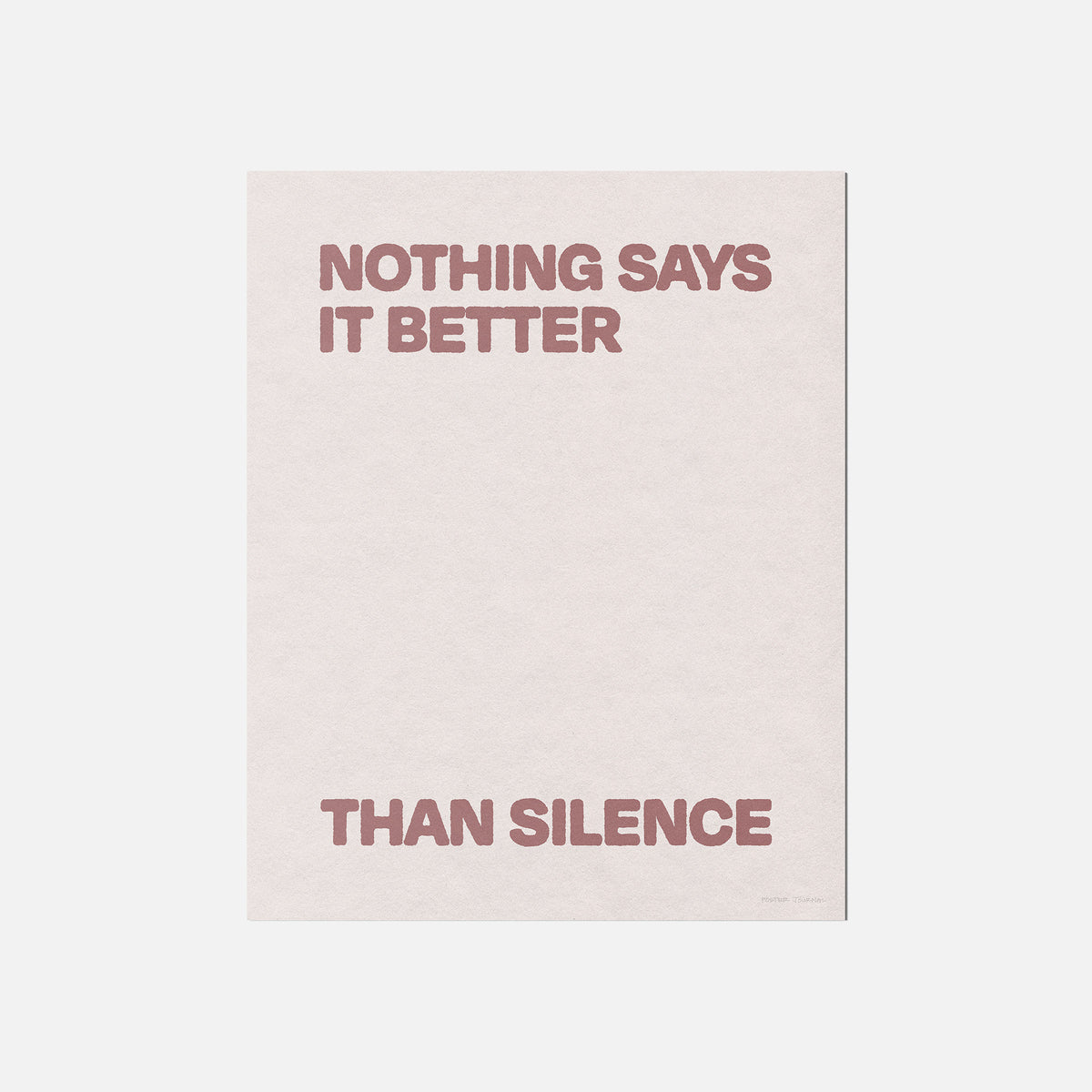 SILENCE PRINT