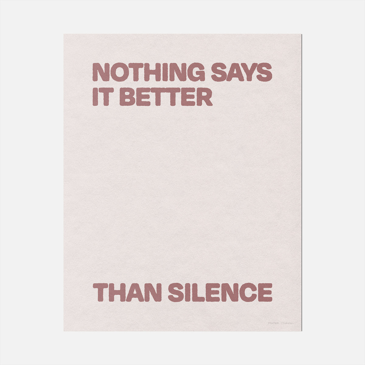 SILENCE PRINT