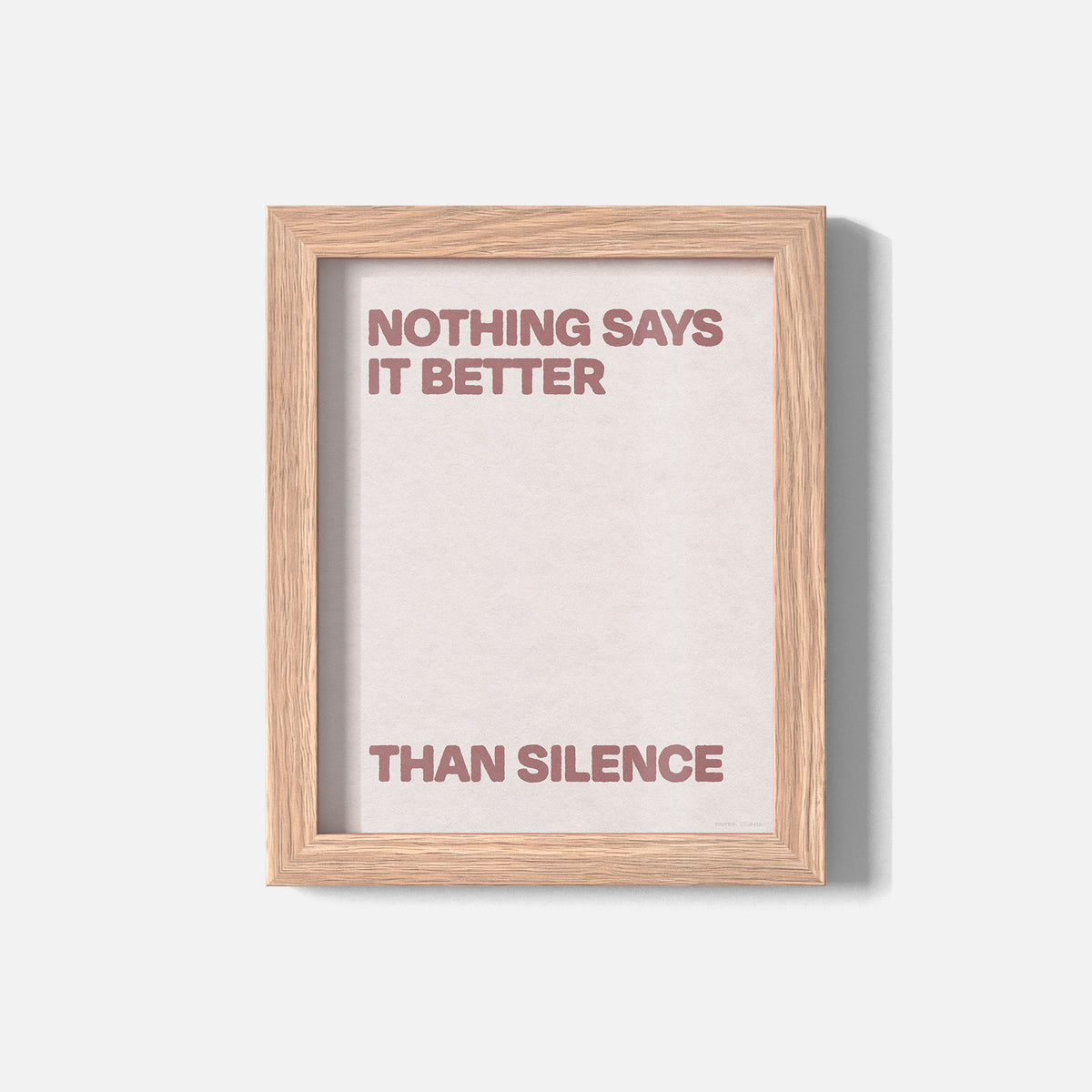 SILENCE PRINT