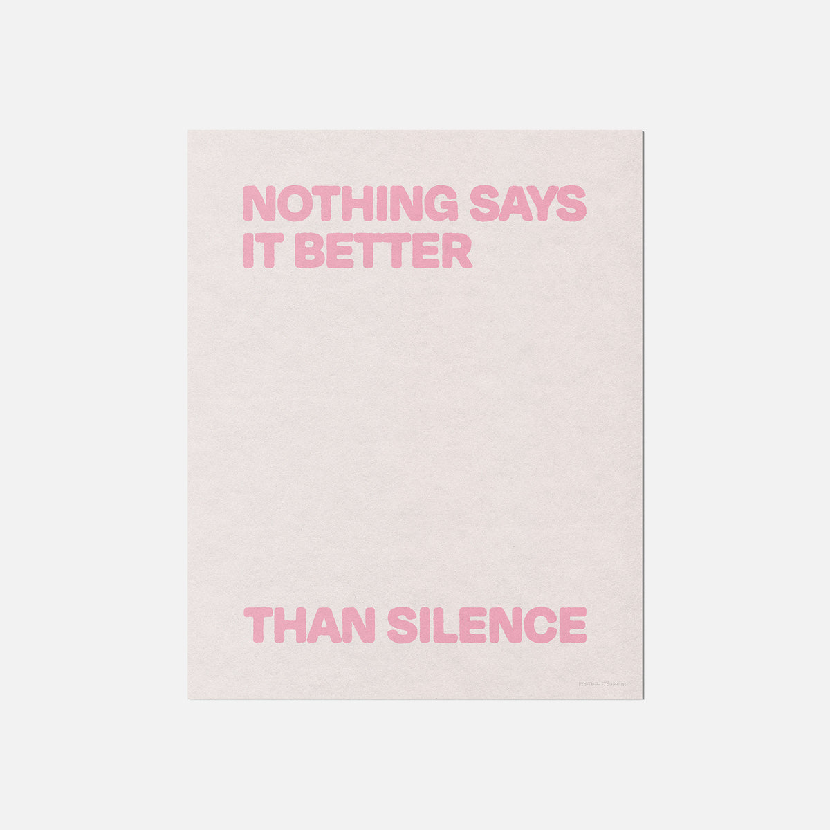 SILENCE PRINT