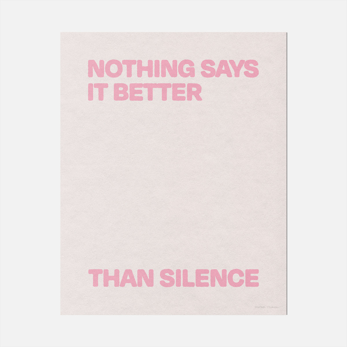SILENCE PRINT