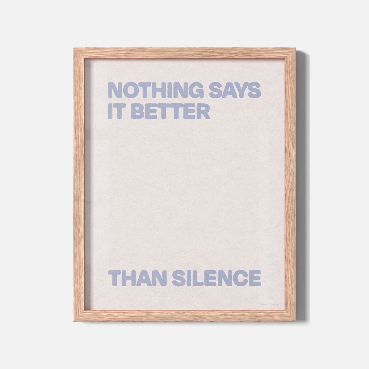 SILENCE PRINT