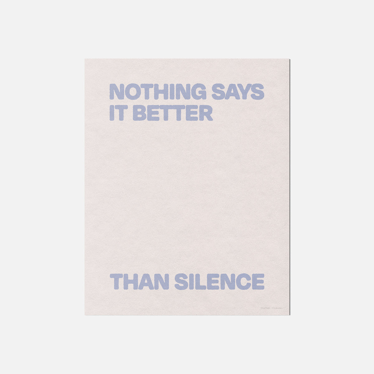 SILENCE PRINT