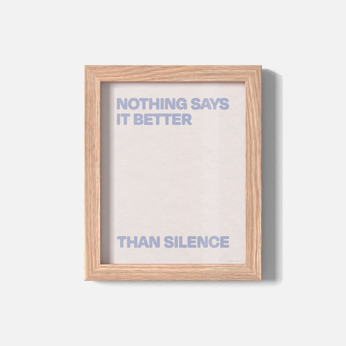SILENCE PRINT