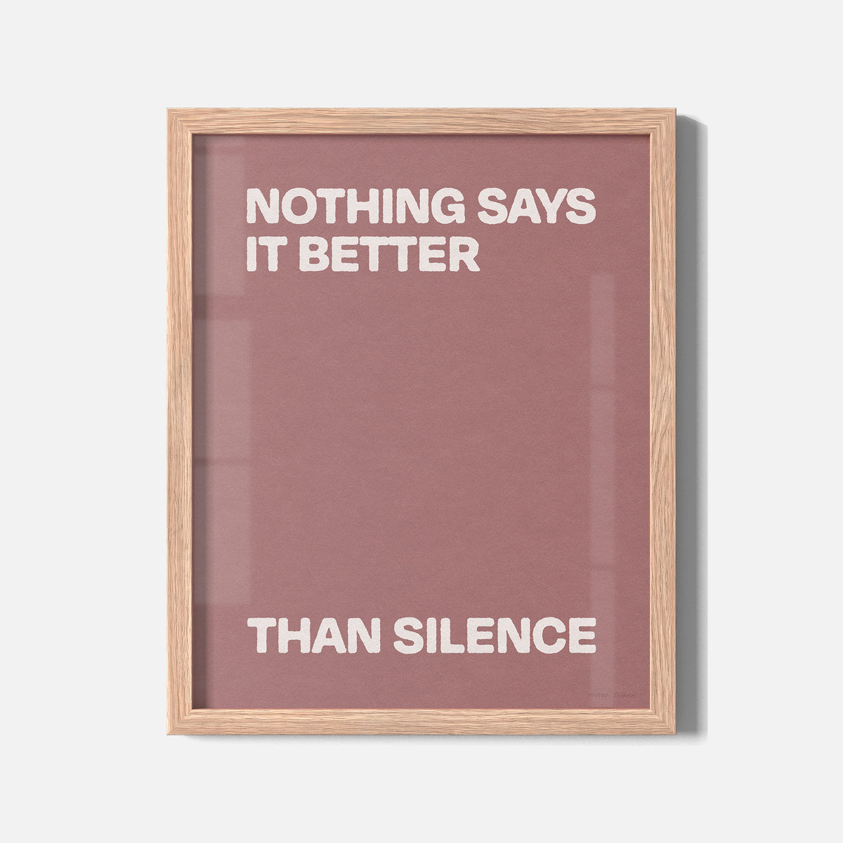 SILENCE PRINT