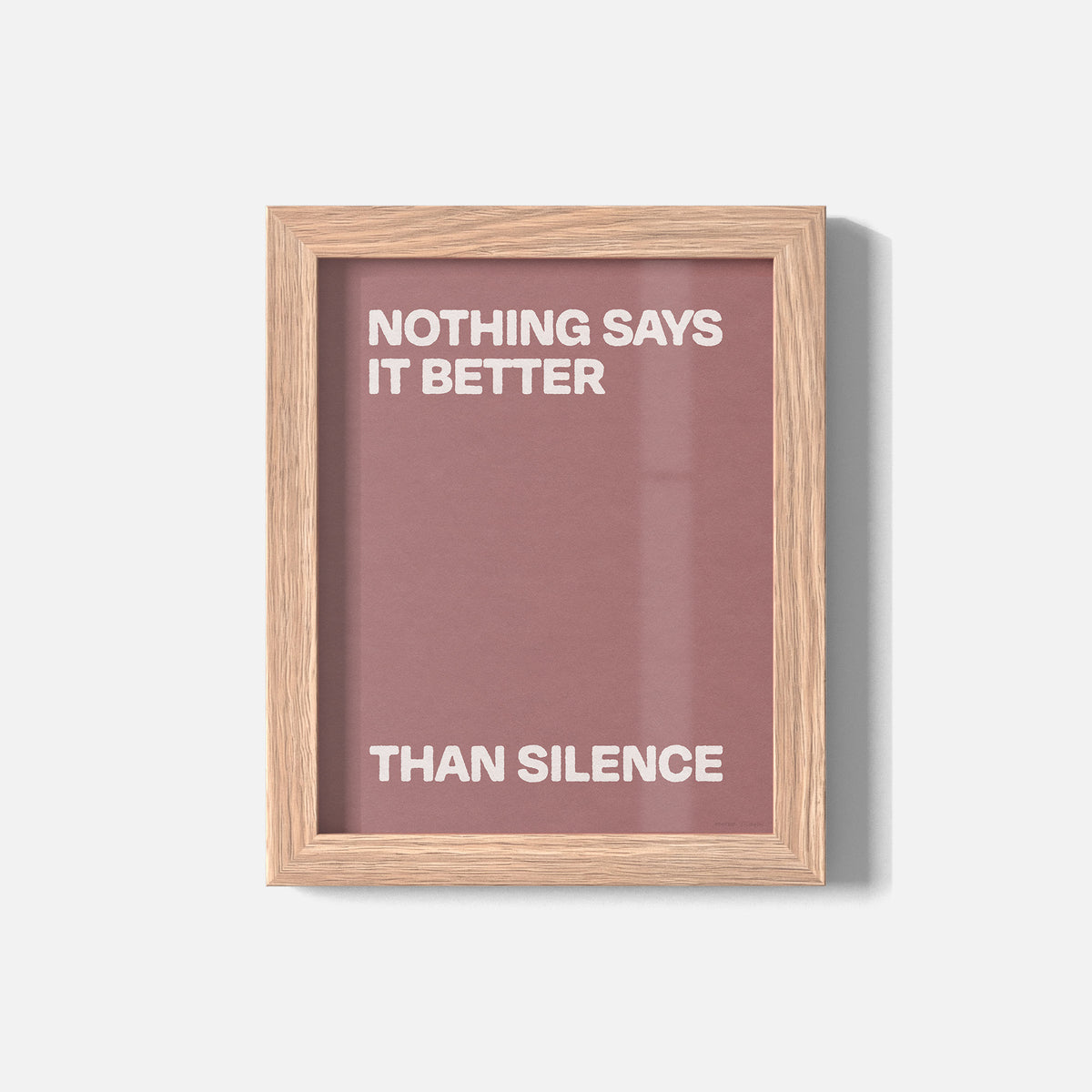 SILENCE PRINT