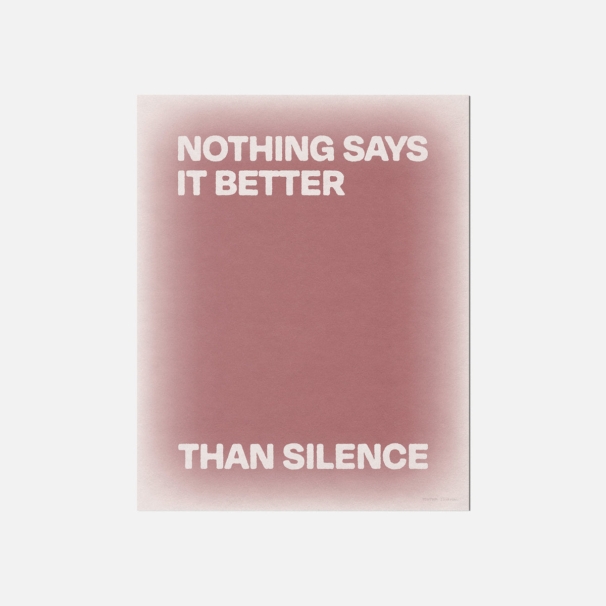 SILENCE PRINT