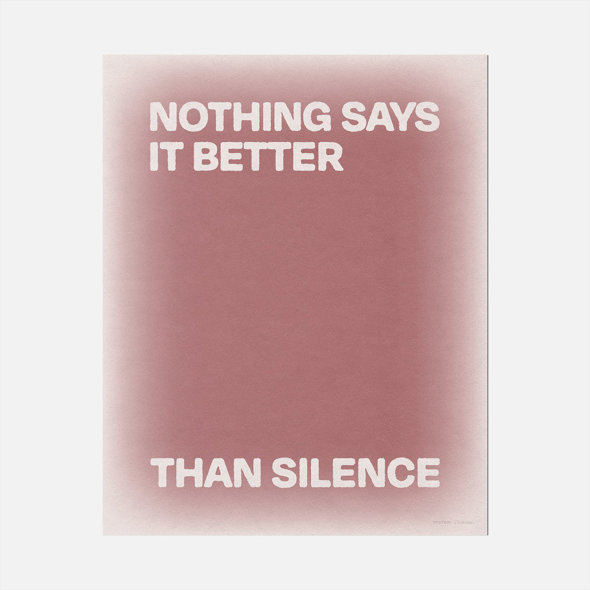 SILENCE PRINT