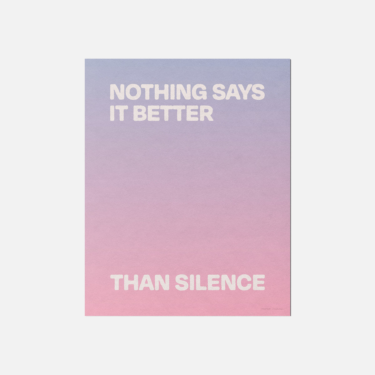 SILENCE PRINT